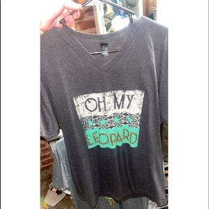 Oh my leopard soft tshirt